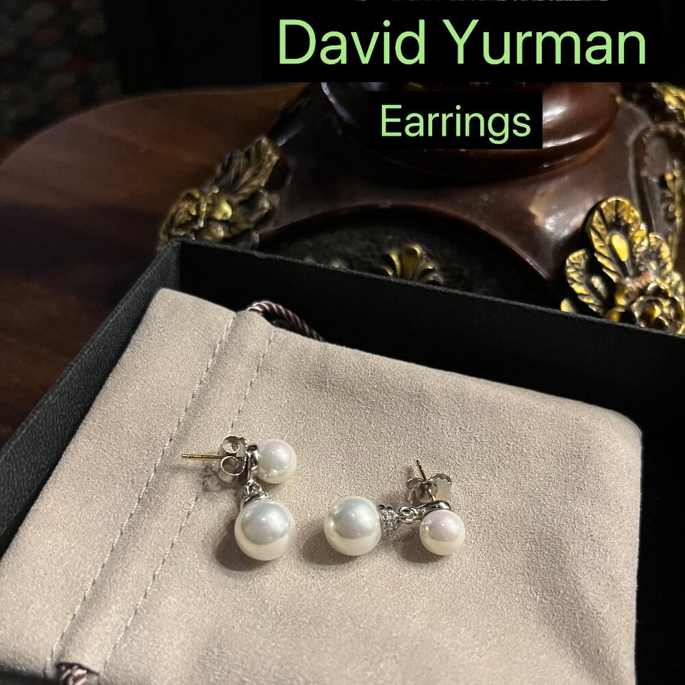 D̲a̲v̲i̲d̲ ̲Y̲u̲r̲m̲a̲n̲ Pearl Earrings